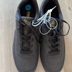 Reebok Men's Black and Gold Sneakers